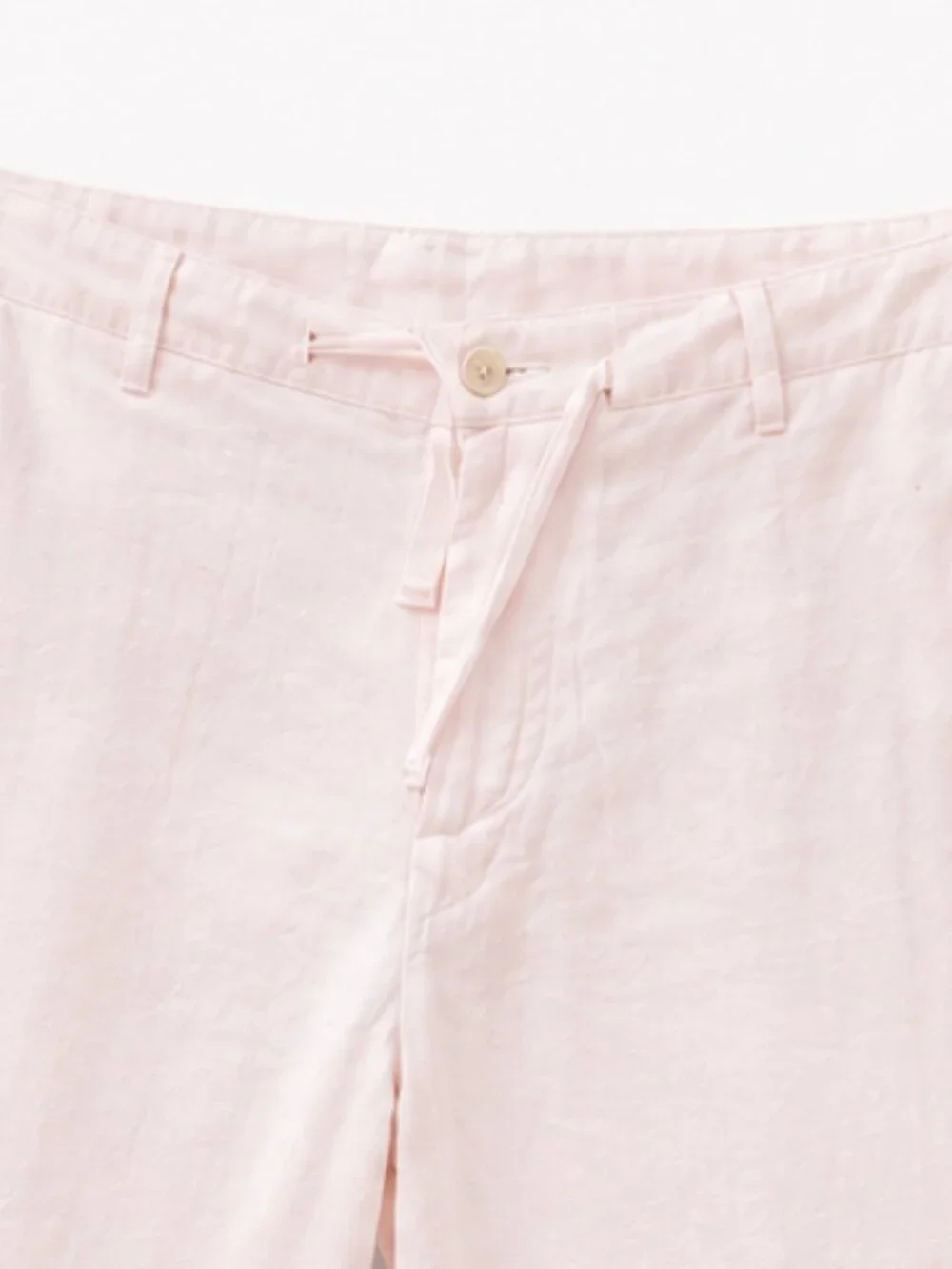 Coastal 100% Linen Resort Pants Blush Pink Men's Perry Ellis 40 Italian Riviera